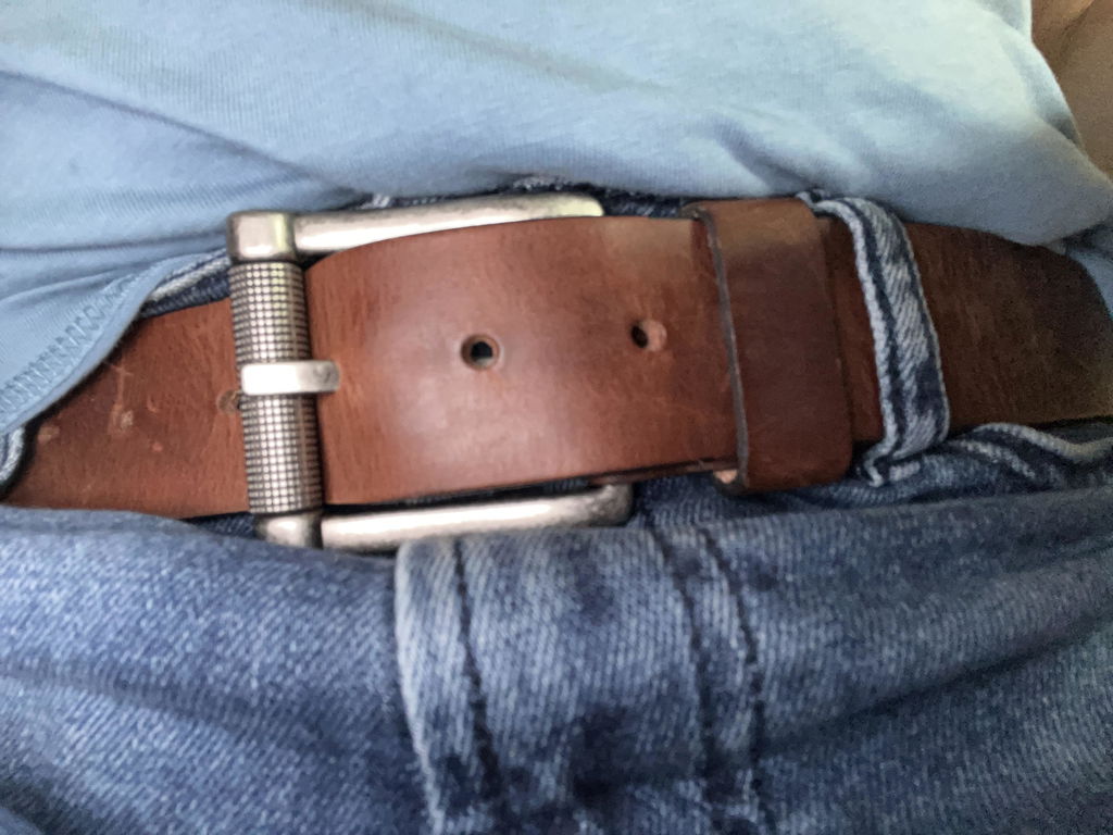 Crazy Horse Craft Belts Vegetable Tanned Leather Belt Classic Brown