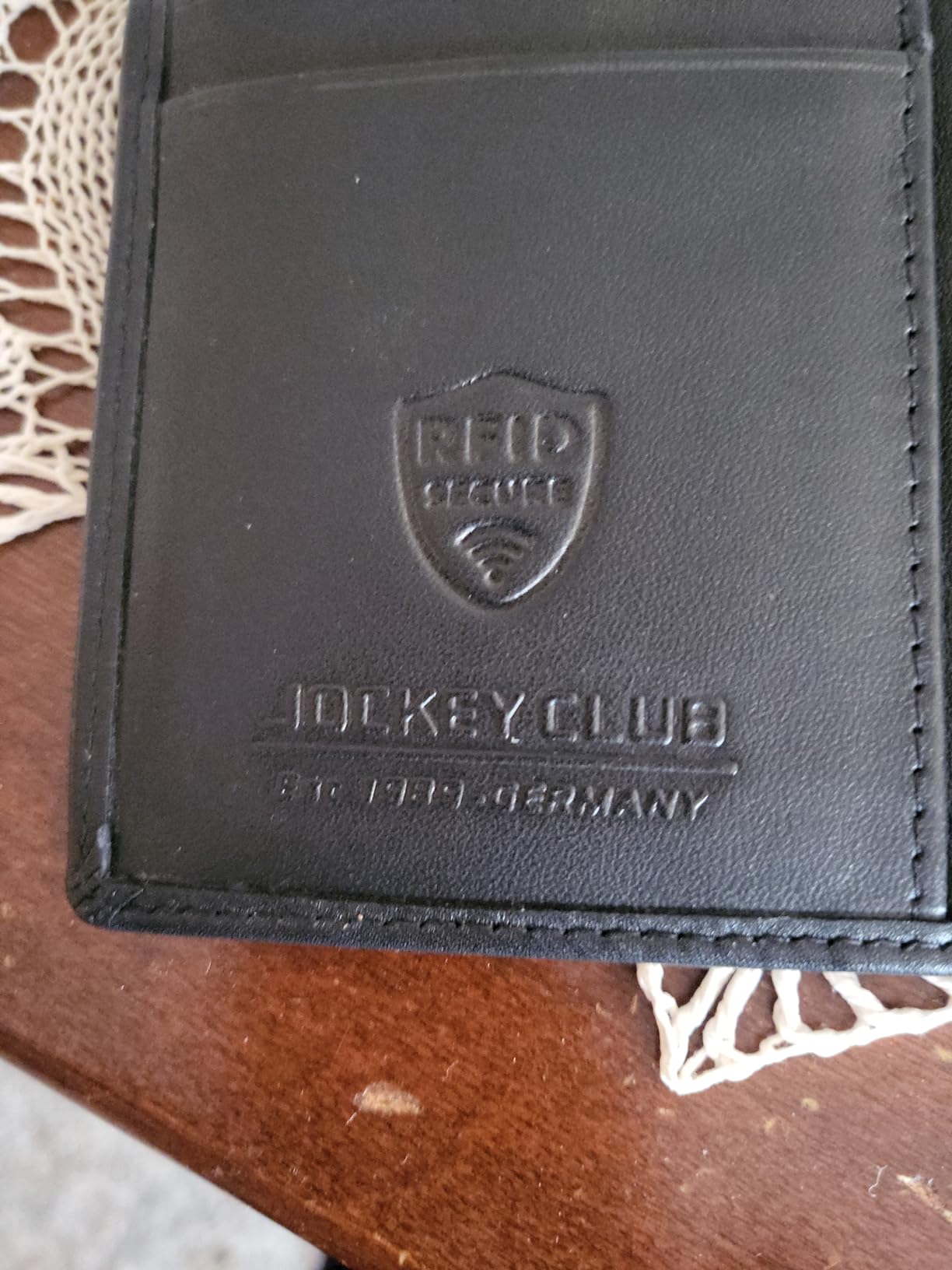 myledershop Karten- und Ausweisetuis porta carte RFID NFC nero in vacchetta