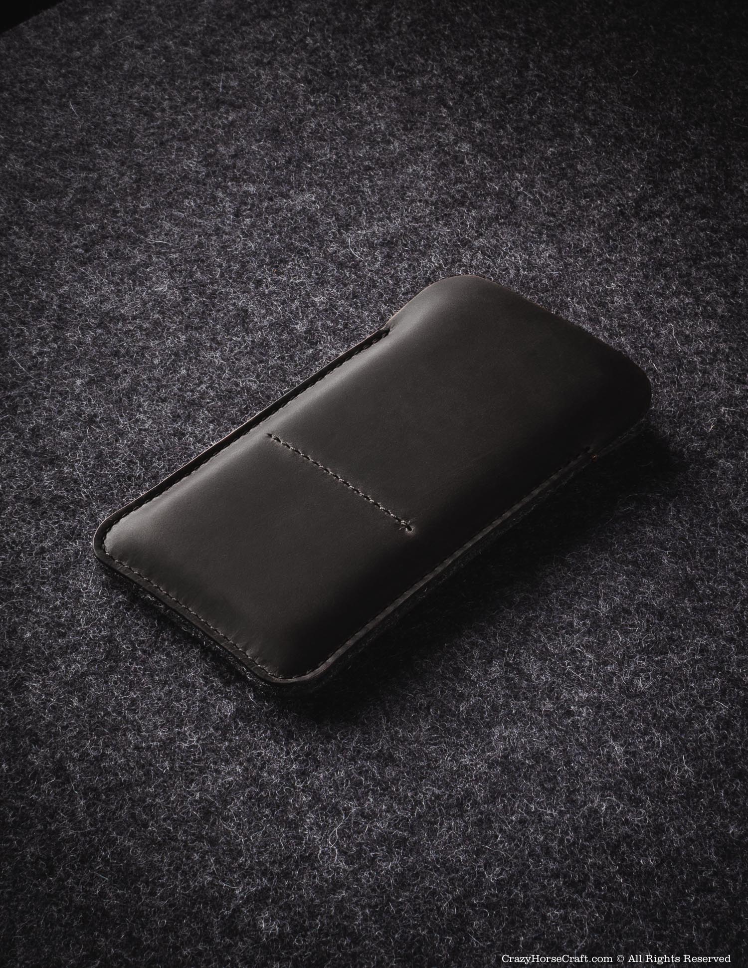 Crazy Horse Craft Phone Cases Classic Leather & Felt custodia Samsung Classic Brown