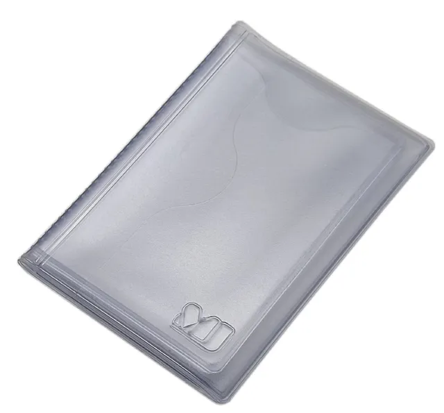 myledershop Kredit- und Visitenkartenetuis porta carte 12 scomparti trasparente