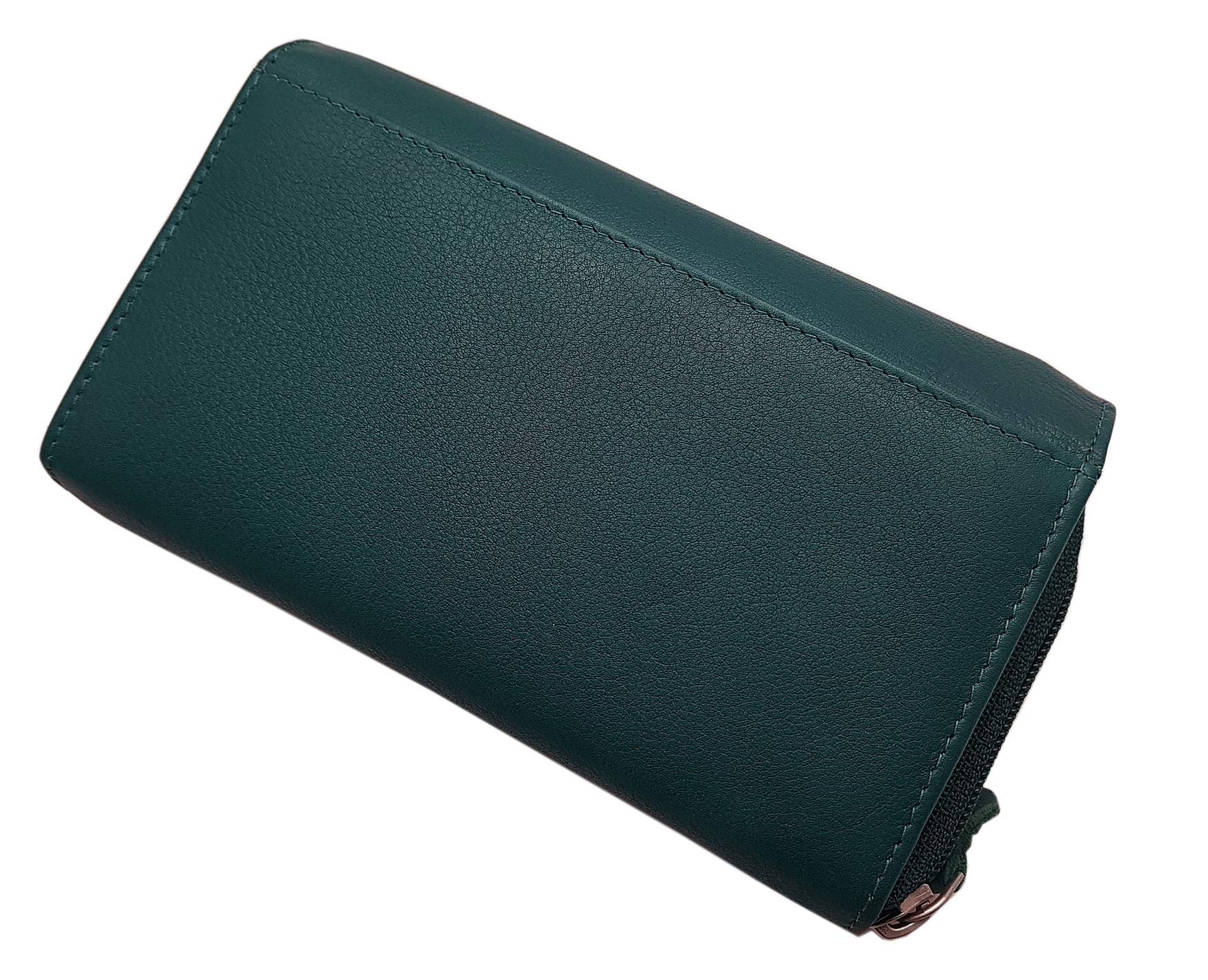 myledershop Damen Geldbörsen Grande portafoglio di pelle per donna portafoglio 5 colori