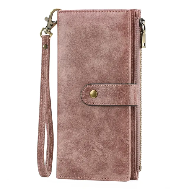 GOIACII WOMEN'S LARGE WALLET portafoglio donna grande C01-rosa RFID