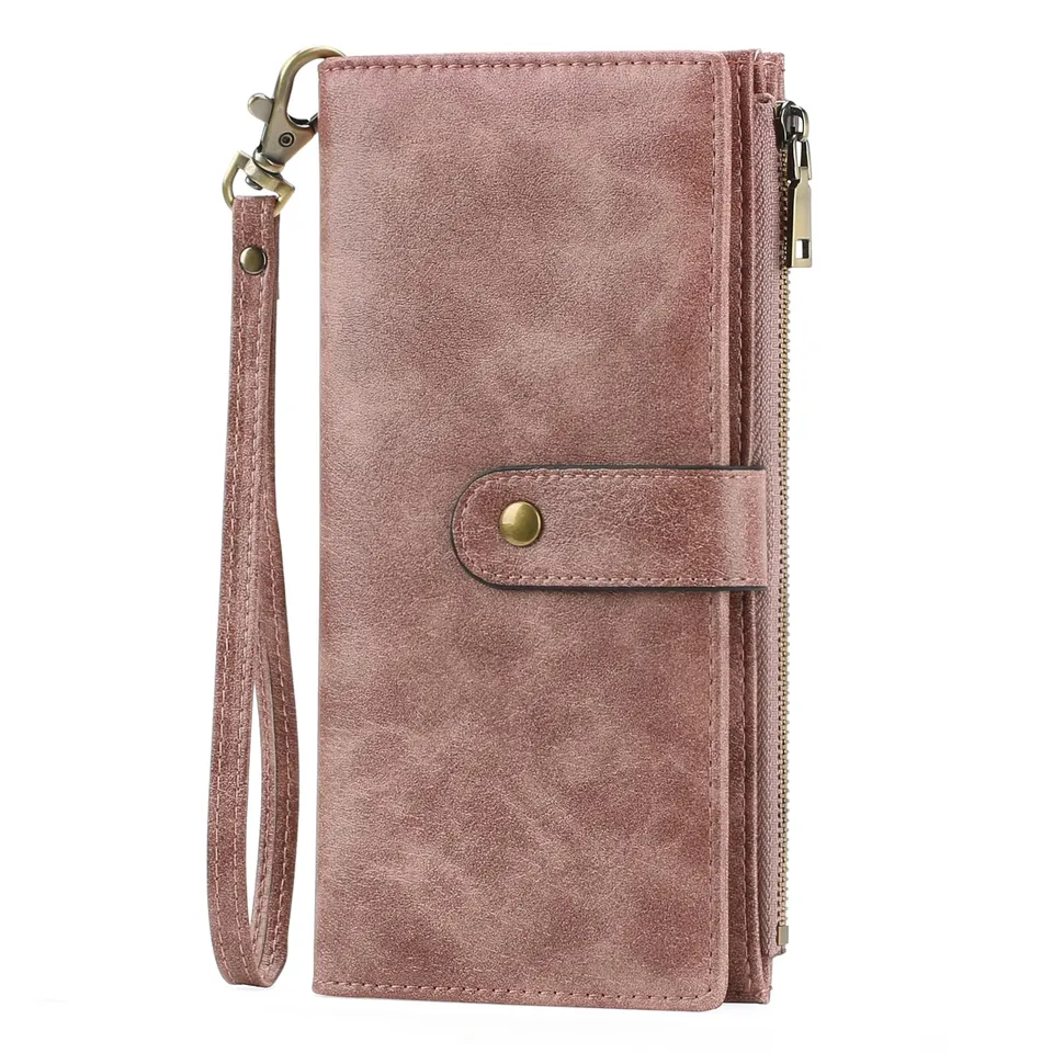 GOIACII WOMEN'S LARGE WALLET portafoglio donna grande C01-rosa RFID