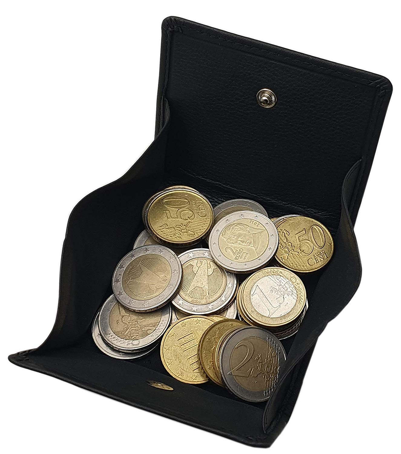 myledershop Münzbörsen Wiener Schachtel portamonete nero in nappa