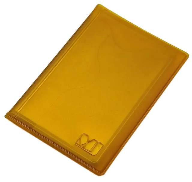 myledershop Kredit- und Visitenkartenetuis MJ-Design-Germany portacarte giallo 12 scomparti