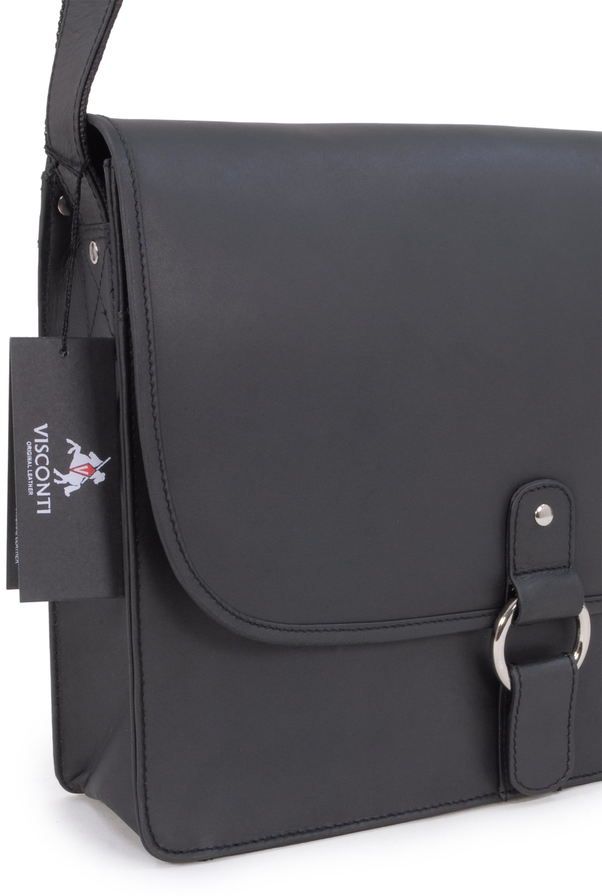 Visconti Hunters Bags 18797 borsa a tracolla nera per documenti A4