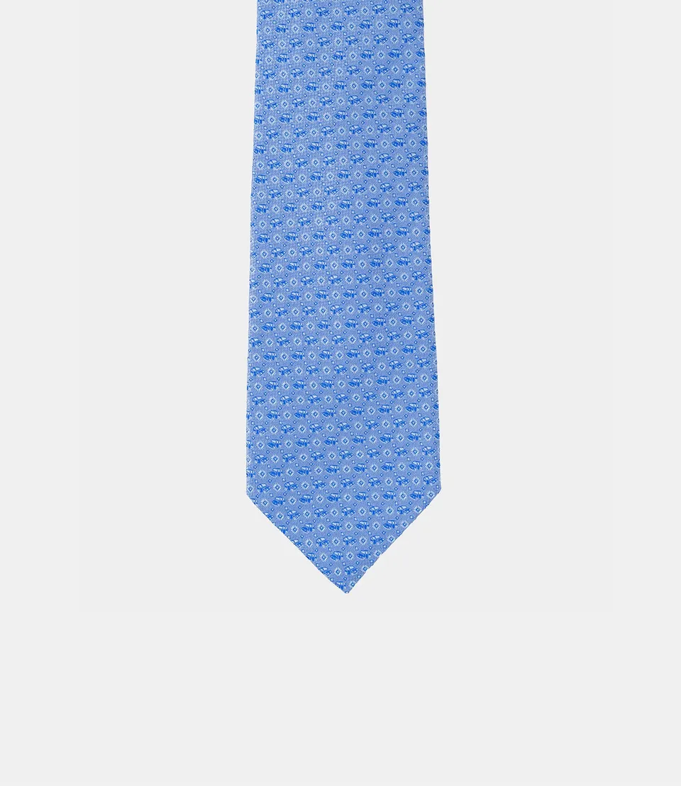 Miguel Bellido Corbatas Corbata cravatta in seta naturale jacquard