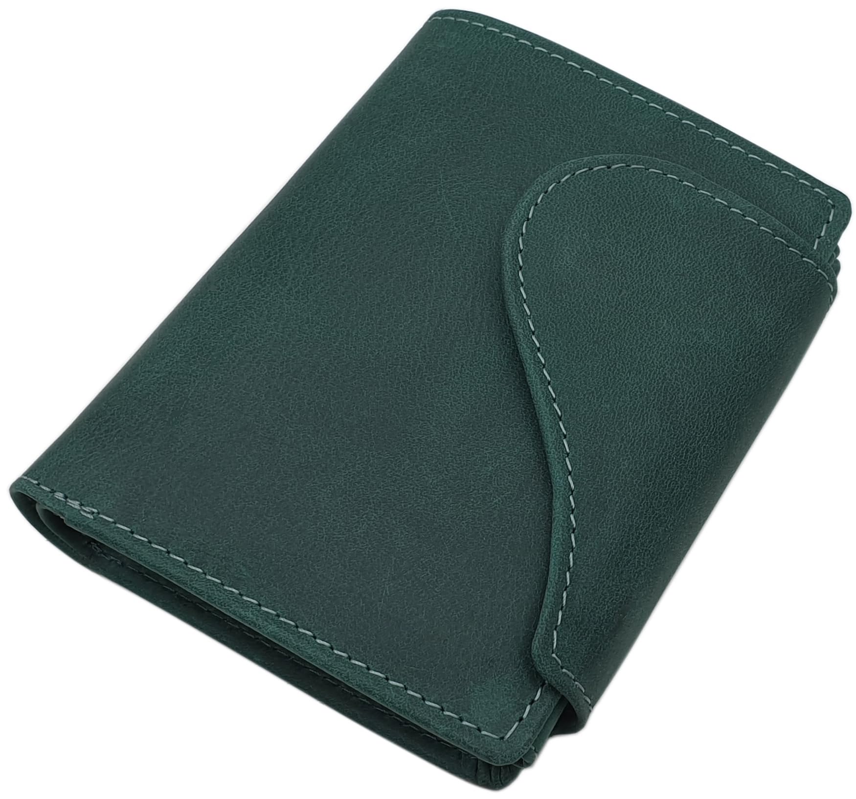 myledershop Damen Geldbörsen portafoglio verticale in pelle bovina rosso ciliegia RFID