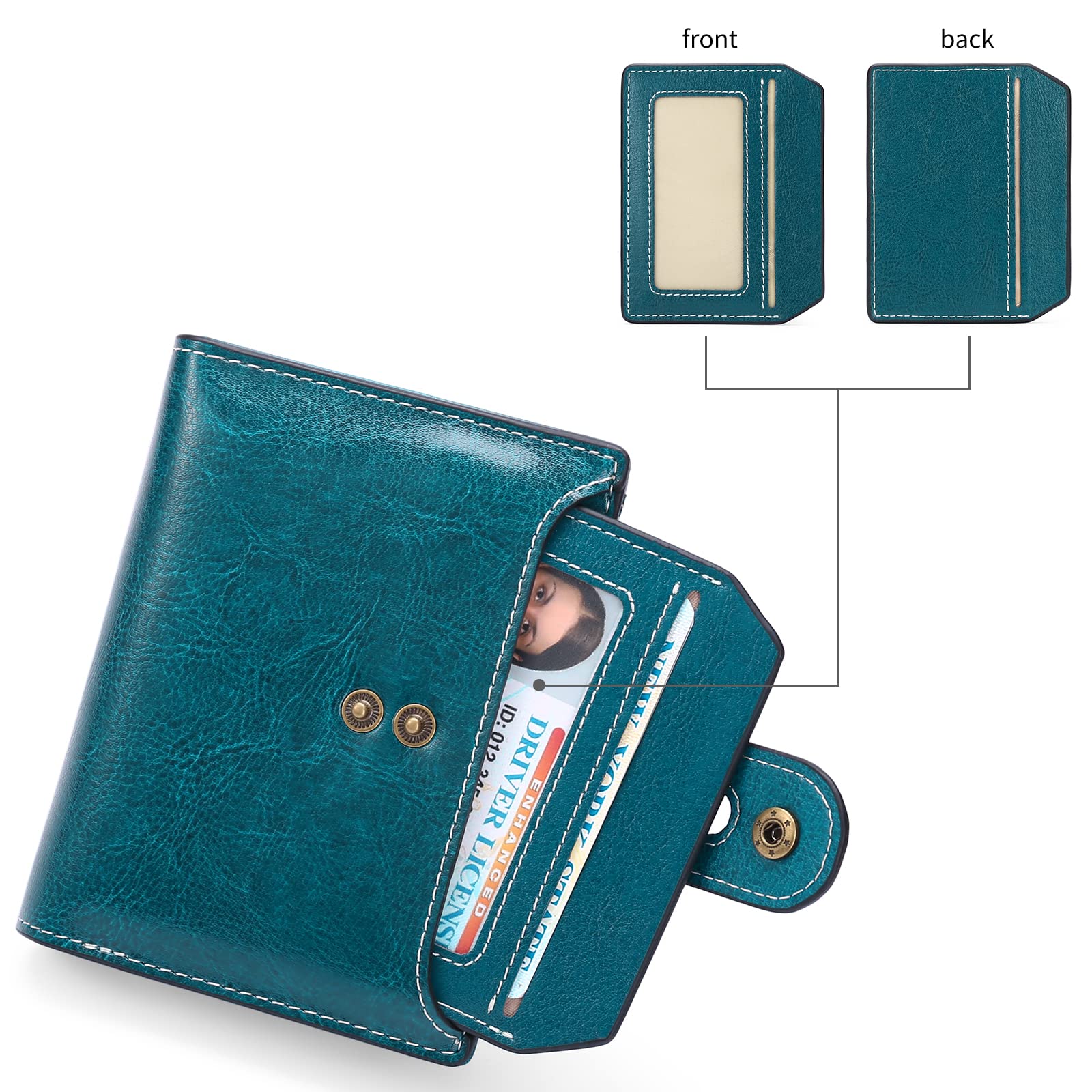 GOIACII SMALL WALLET portafoglio donna in pelle con blocco RFID