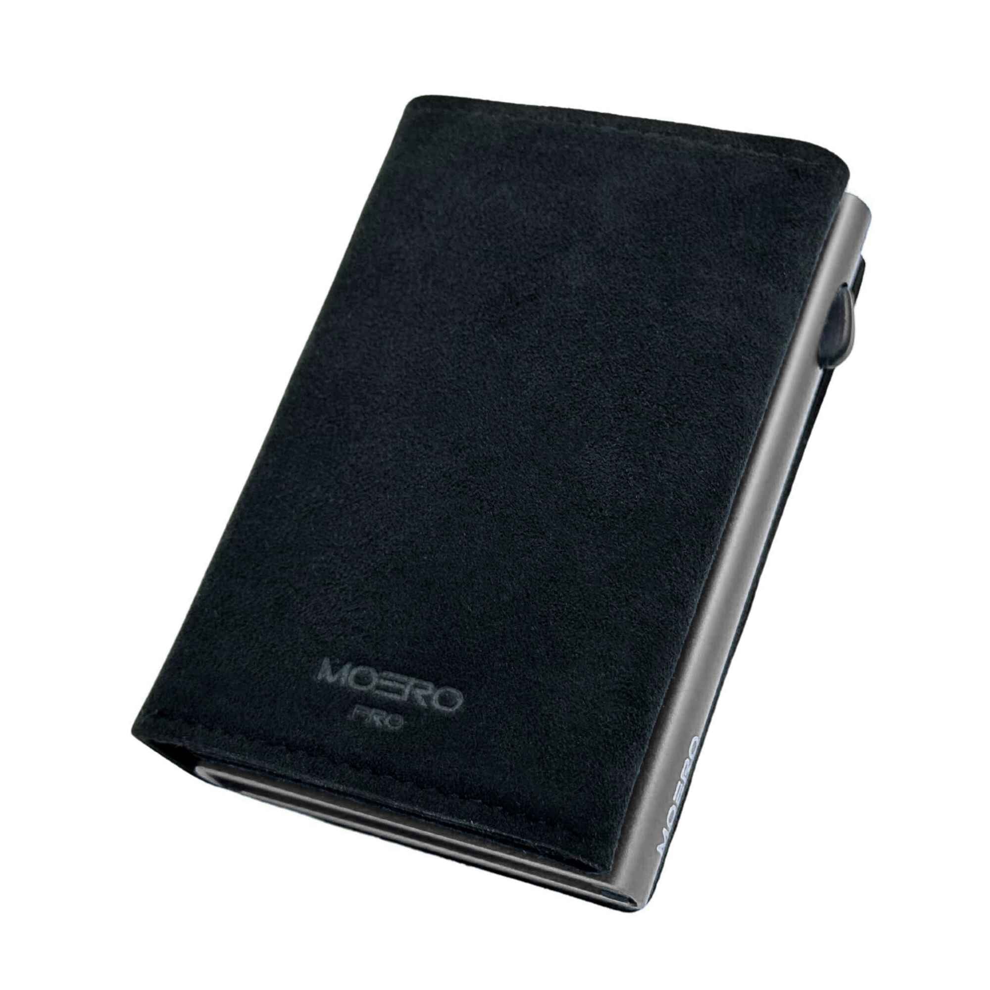 Moero Linea PRO PRO PLUS Zip SUPERIOR portafoglio nero RFID