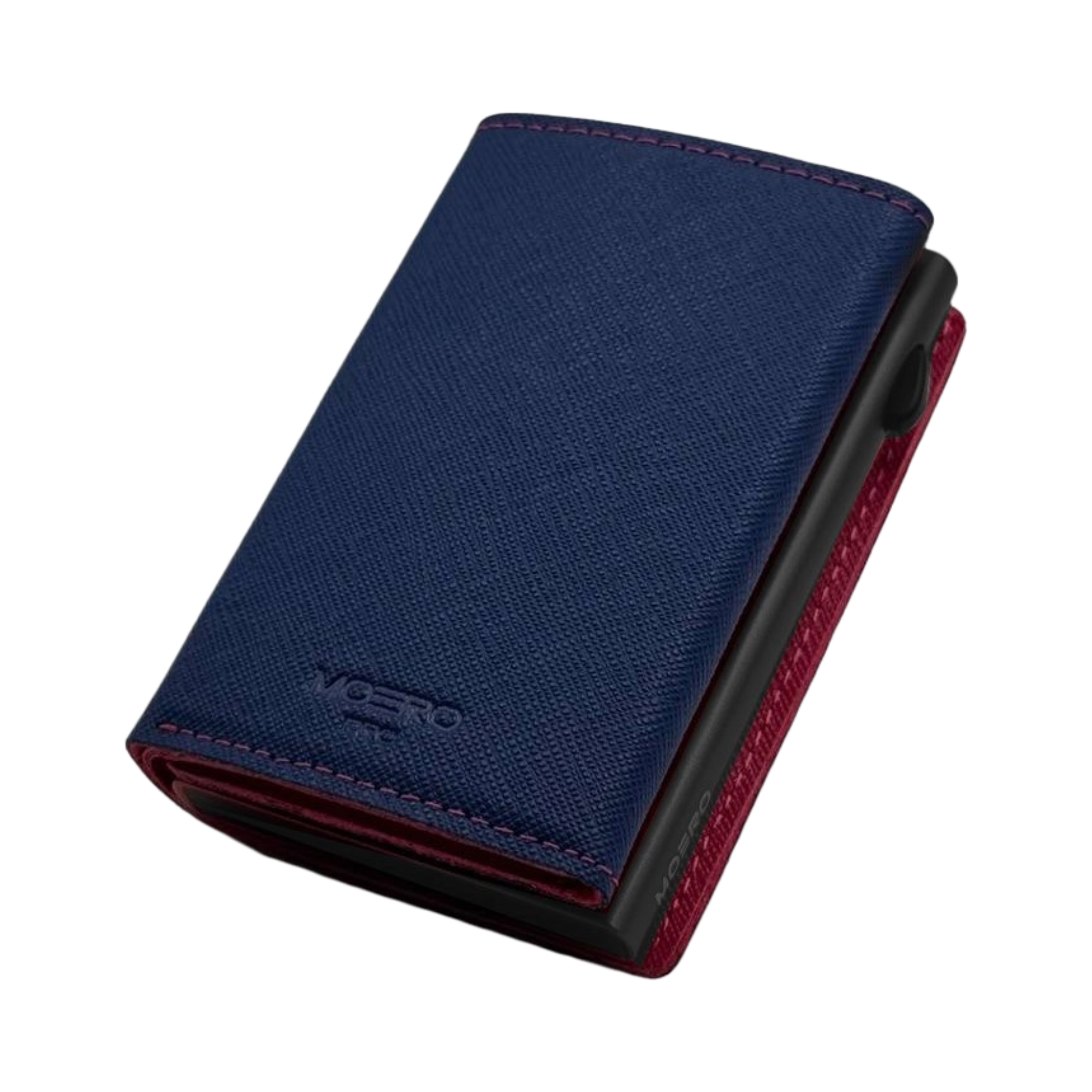 Moero Linea PRO PRO PLUS Zip portafoglio RFID Blue Magenta
