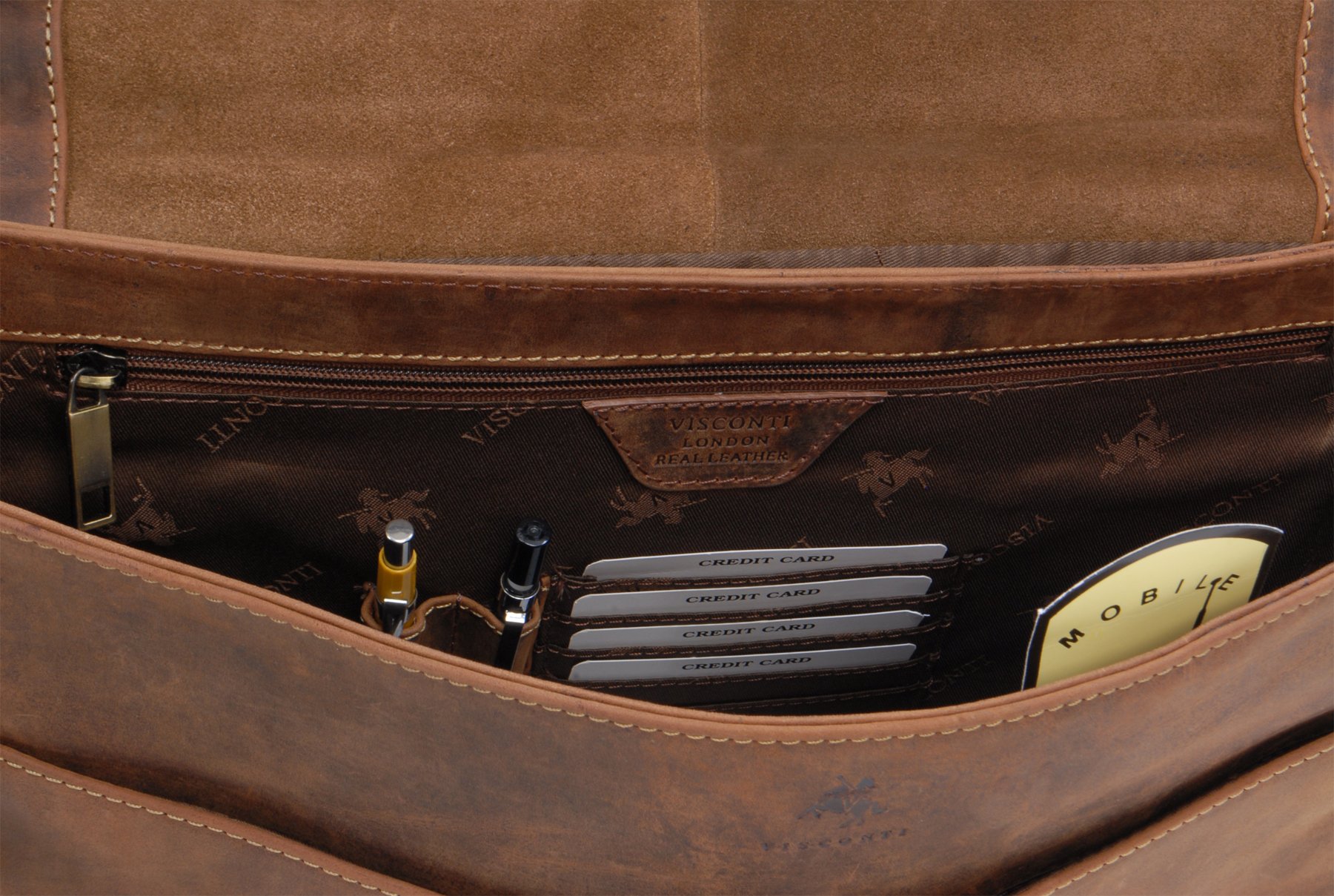 Visconti Hunters Bags 18716 Berlin borsa ventiquattrore uomo pelle PC 15 pollici