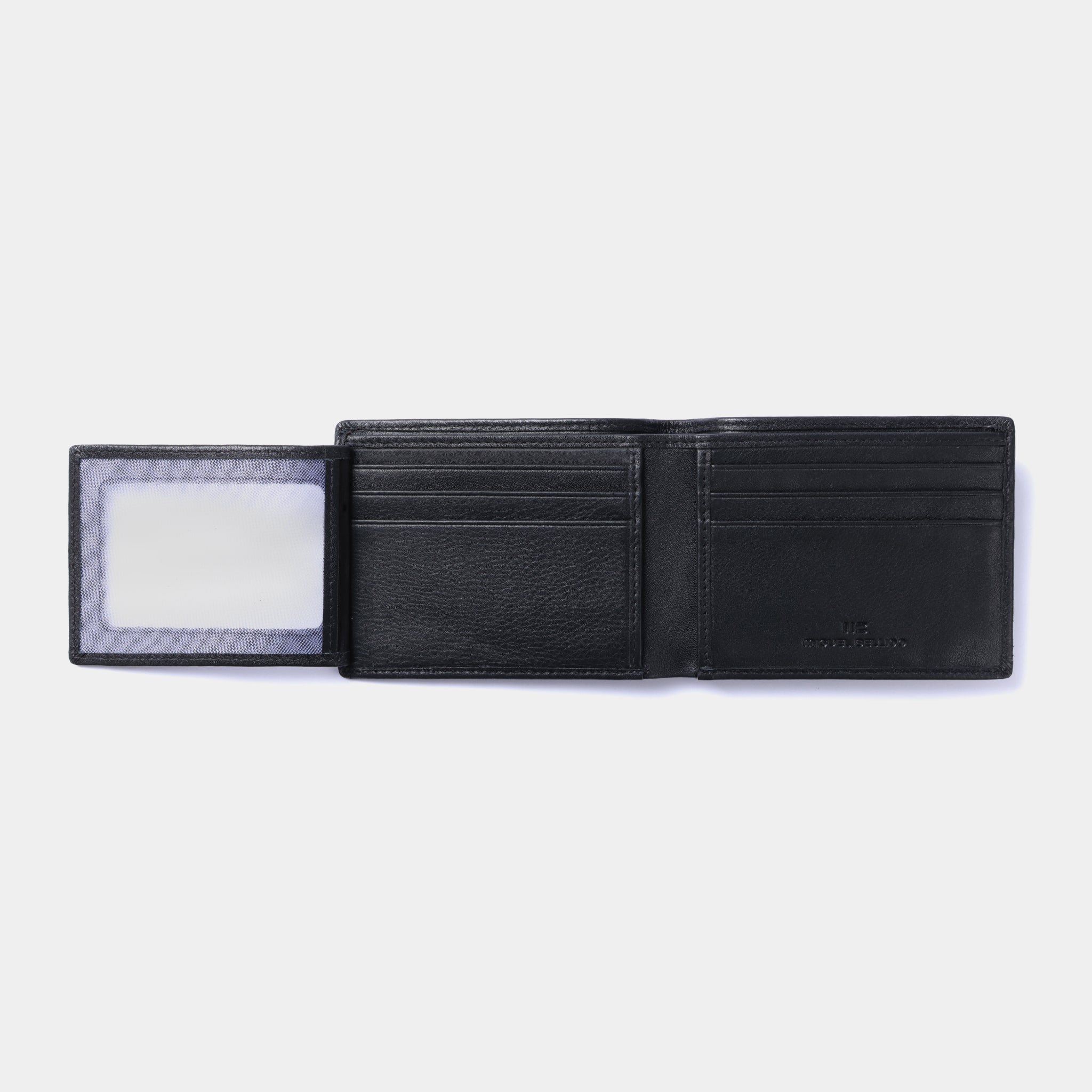 Miguel Bellido Carteras Cartera con tarjetero en piel de vacuno portafoglio nero RFID