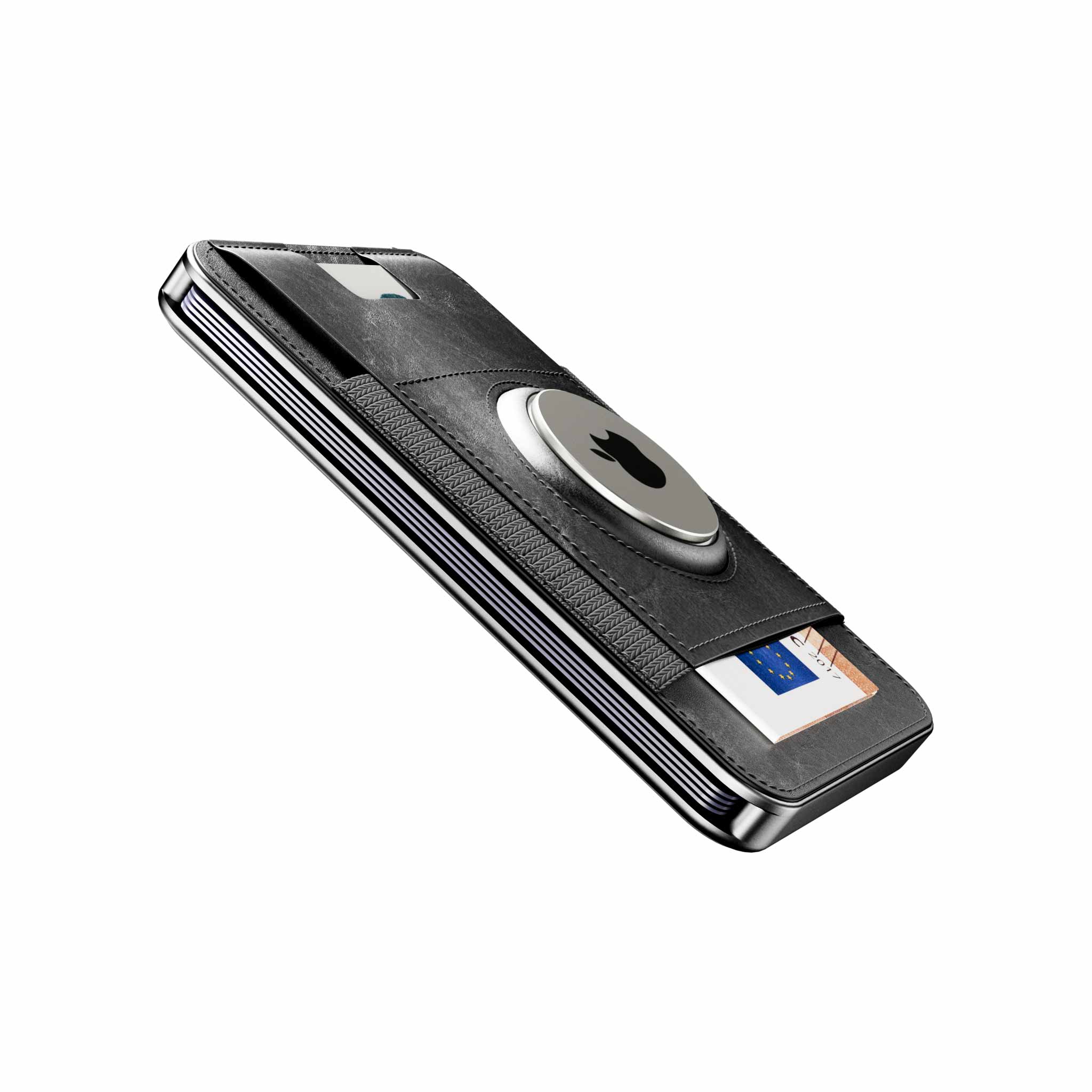 Moero Linea AirTag M2 Pro Airtag portafoglio Black MagSafe