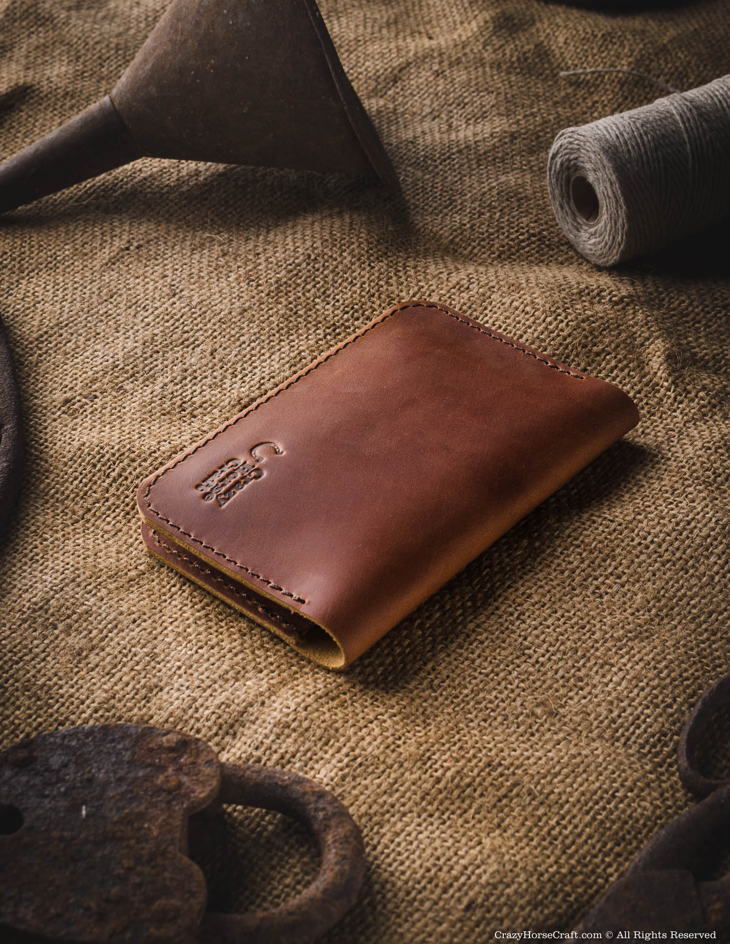 Crazy Horse Craft Wallets & Card Holders Portafoglio Classic Brown