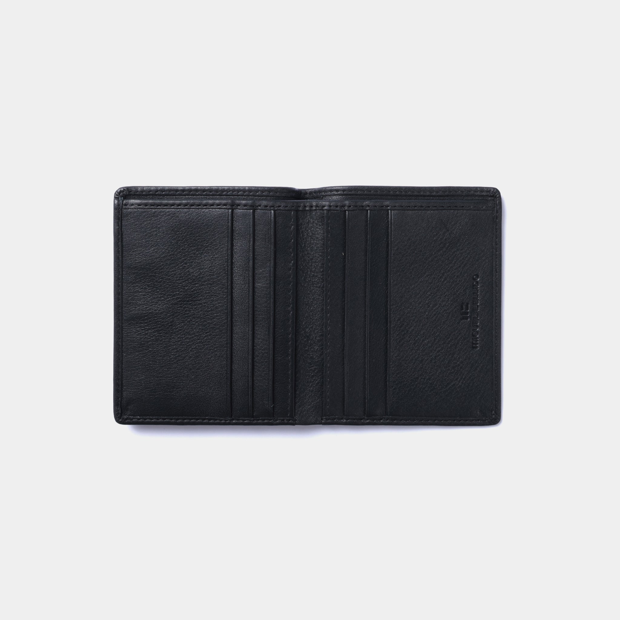 Miguel Bellido Carteras Cartera con tarjetero in pelle bovina nera RFID