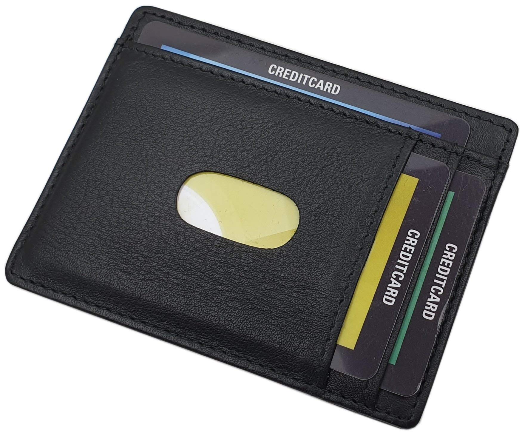myledershop Kredit- und Visitenkartenetuis porta carte di credito in vacchetta