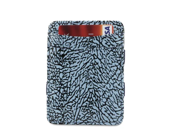 Hunterson The Elephant Prints The OG portafoglio Elephant Blue in pelle RFID
