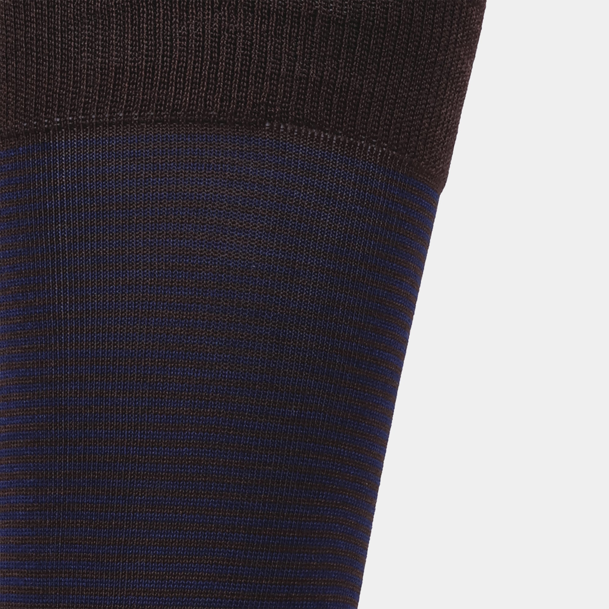 Miguel Bellido Calcetines calzini marroni in cotone mercerizzato 39-42