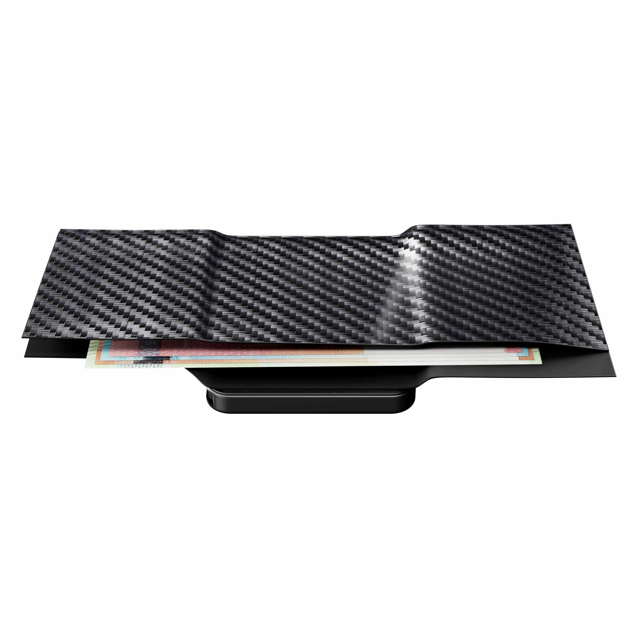 Moero Linea M2 M2 Pro Plus portafoglio Black in carbonio MagSafe