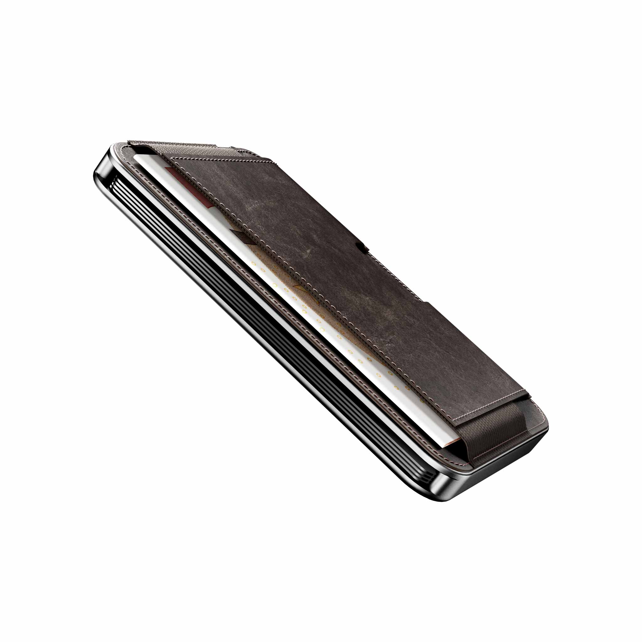 Moero Linea M2 M2 Pro Vintage Dark Brown portafoglio MagSafe RFID