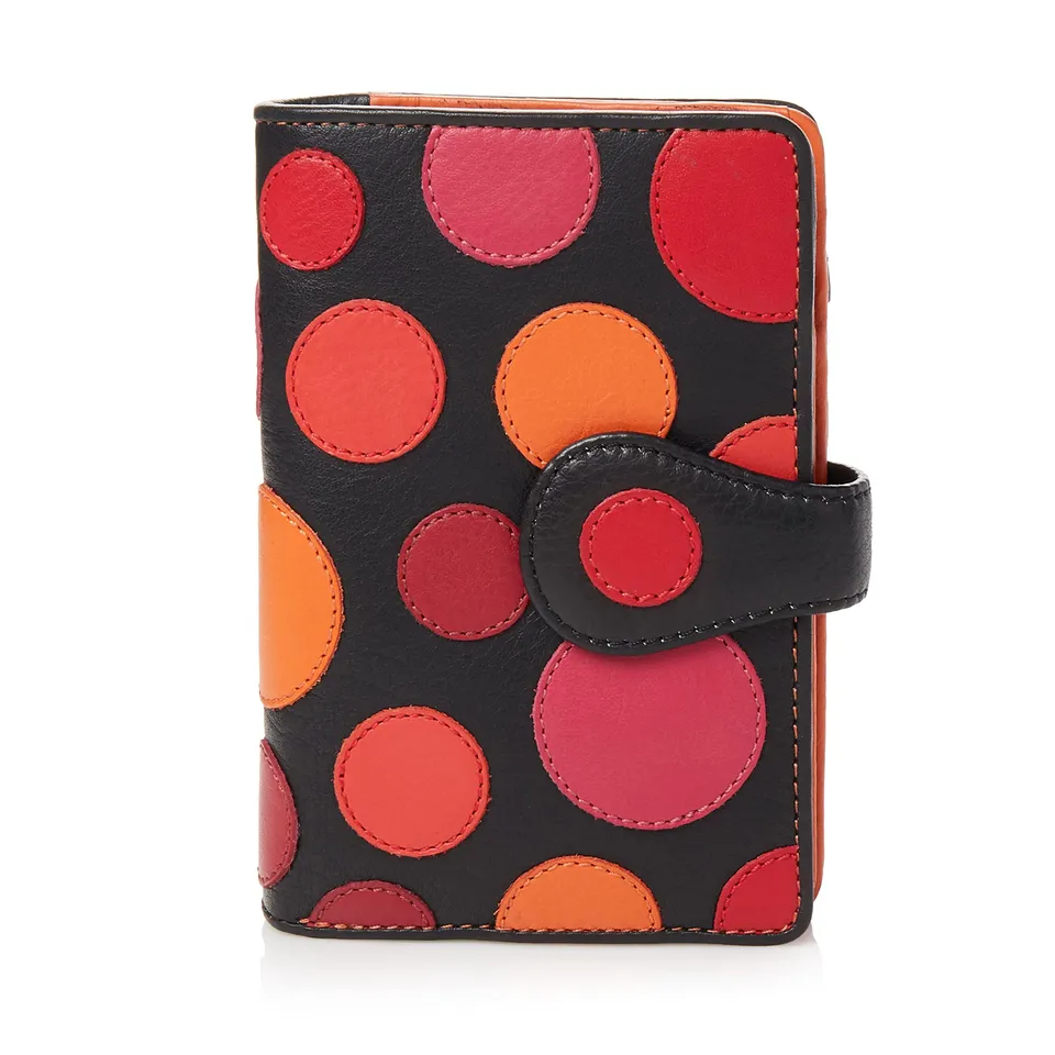Visconti Polka portafoglio donna P1 M 14x10 cm Bacca RFID