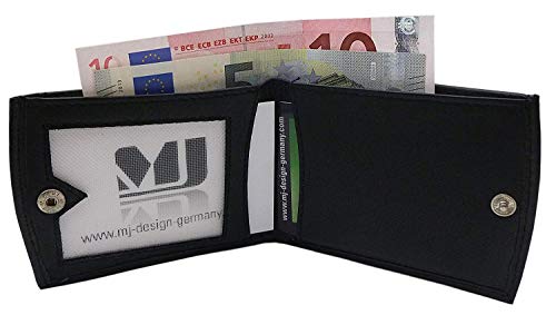 myledershop Münzbörsen MJ-Design-Germany portamonete nero pelle vitello