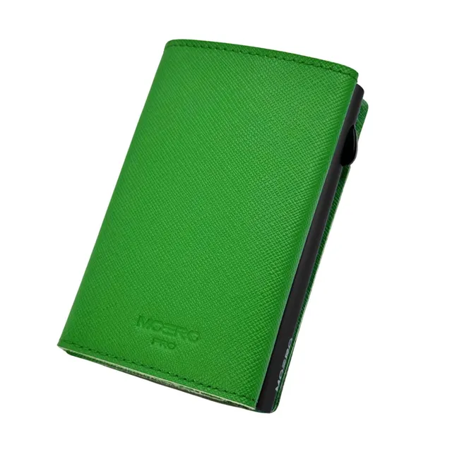 Moero Linea PRO PRO Saffiano portafoglio verde smeraldo RFID