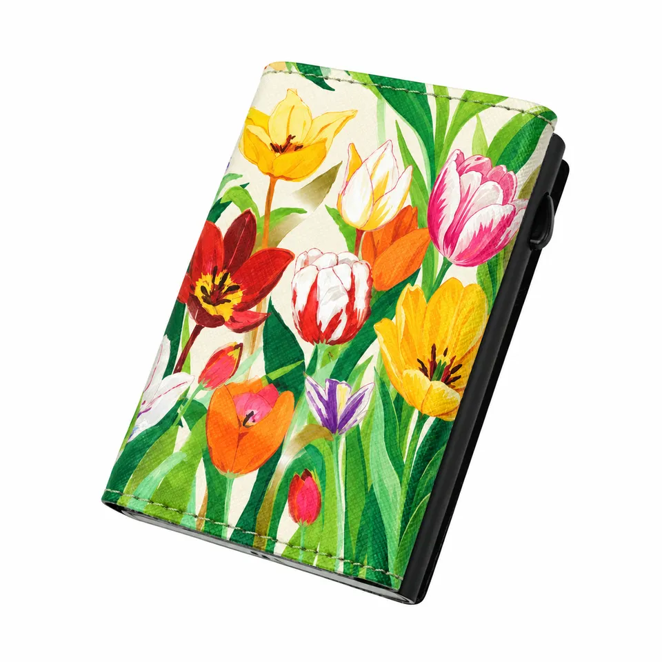 Moero Edizioni Speciali PRO Floral Tulipani di primavera portafoglio RFID