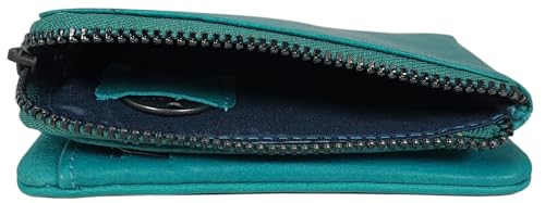 myledershop Herren Geldbörsen portafoglio uomo nero RFID