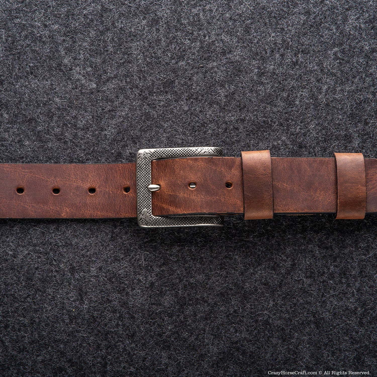 Crazy Horse Craft Belts cintura in pelle marrone classico 40 mm