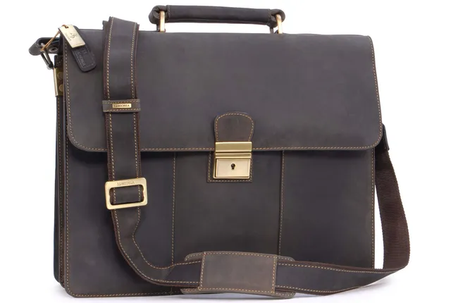 Visconti Hunters Bags 16038 Apollo borsa a tracolla in pelle marrone olio