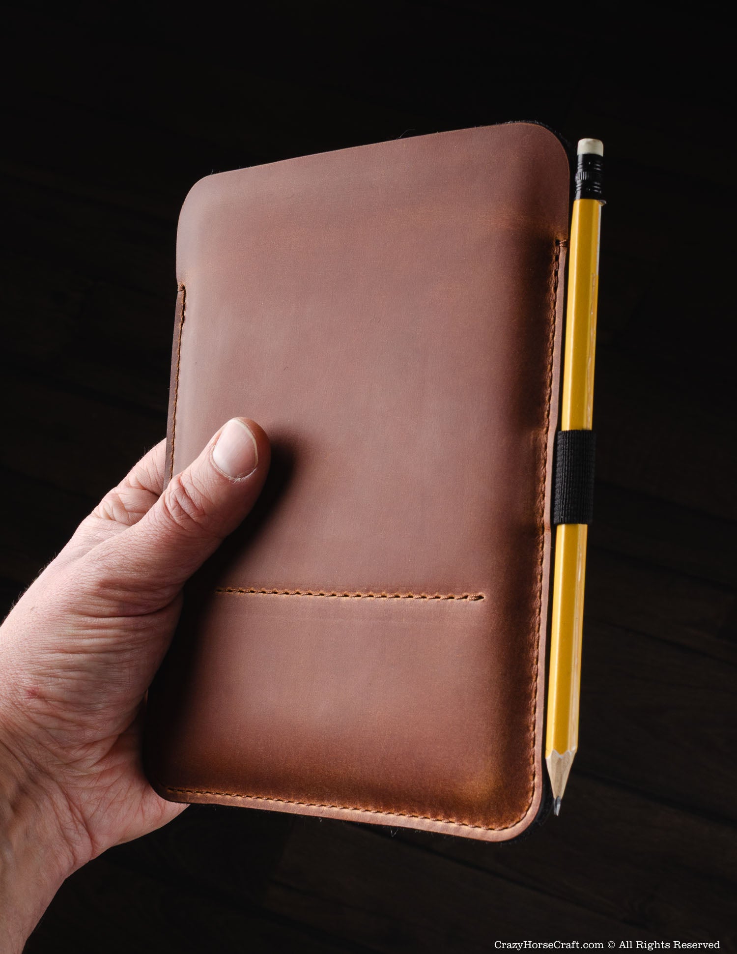 Crazy Horse Craft iPad and Kindle Cases Classic Leather & Felt Kindle Case / Sleeve custodia Kindle marrone classico in pelle vegetale