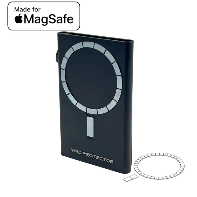 Moero Linea M2 Mag 2 portafoglio magnetico Black con anello universale