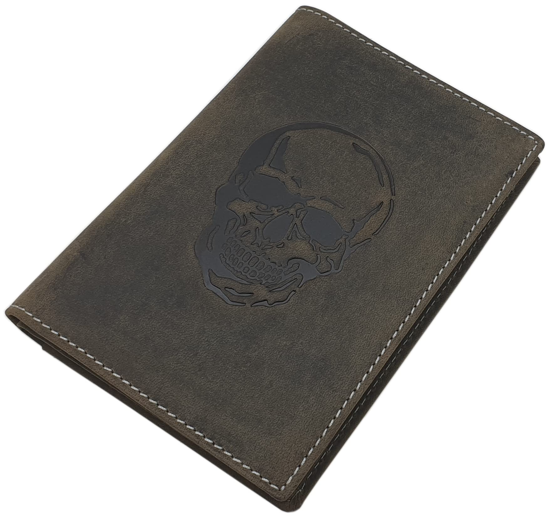 myledershop Karten- und Ausweisetuis porta documenti motivo pesce pelle bufalo