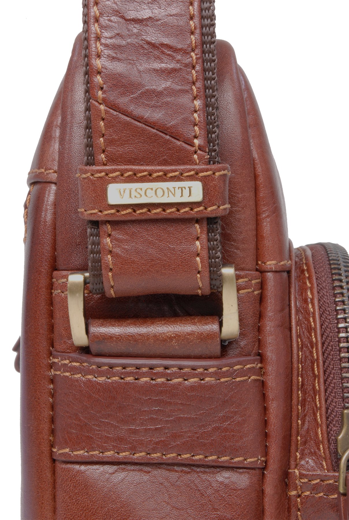 Visconti Hunters Bags VT1 Cruz borsa a tracolla midi marrone chiaro