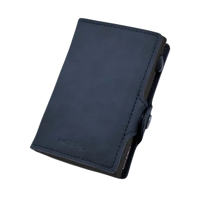 Moero Linea Classic Classic Vintage portafoglio Blu vegano