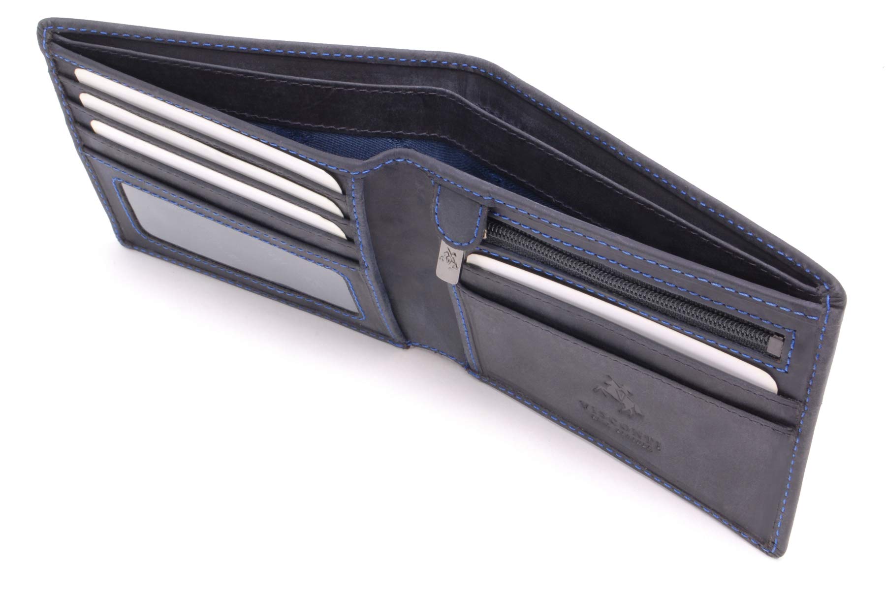 Visconti Slim 707 Shield portafoglio uomo marrone chiaro RFID in pelle