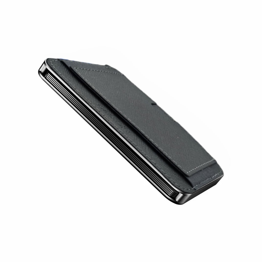 Moero Linea M2 M2 Pro Saffiano portafoglio grigio MagSafe RFID