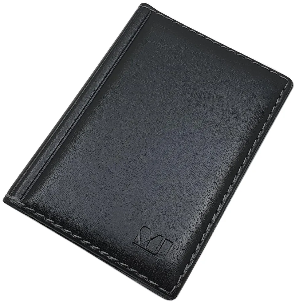 myledershop Karten- und Ausweisetuis portadocumenti Design 1 nero 12 scomparti