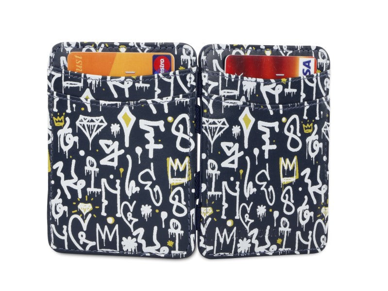 Hunterson The Graffiti Prints The OG portafoglio Hip Hop in pelle RFID