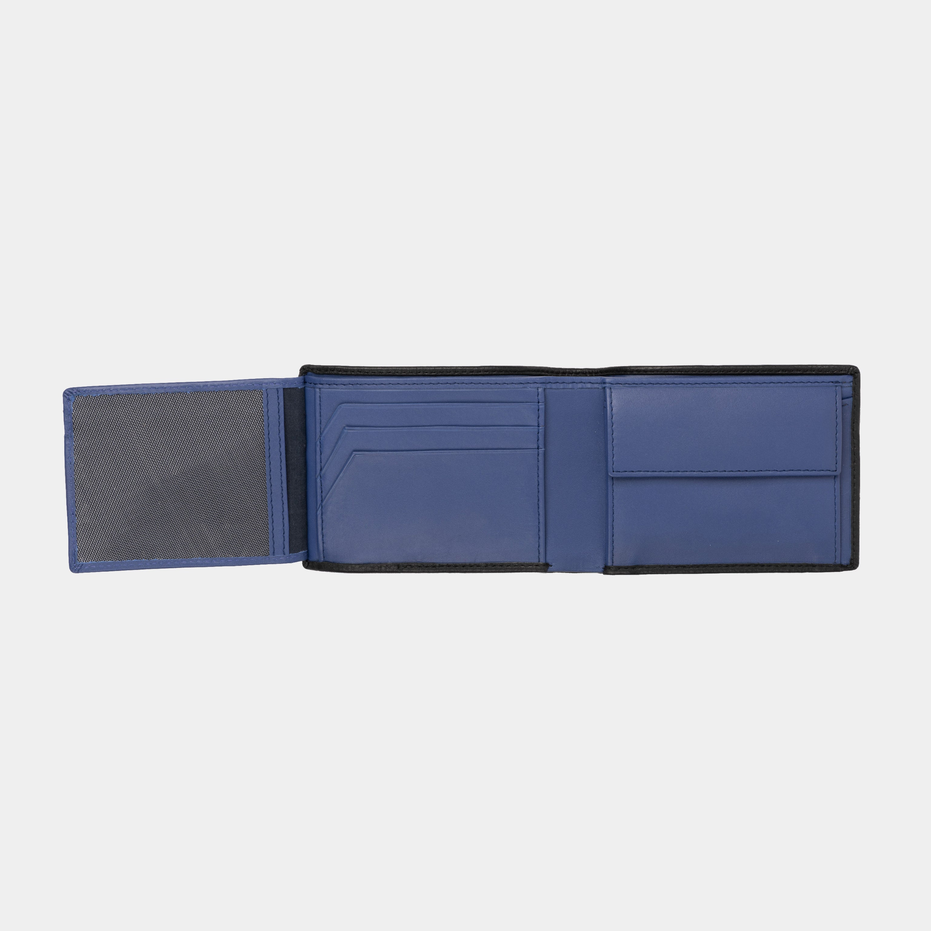 Miguel Bellido Carteras Hamburgo portafoglio Marrone scuro con portamonete RFID