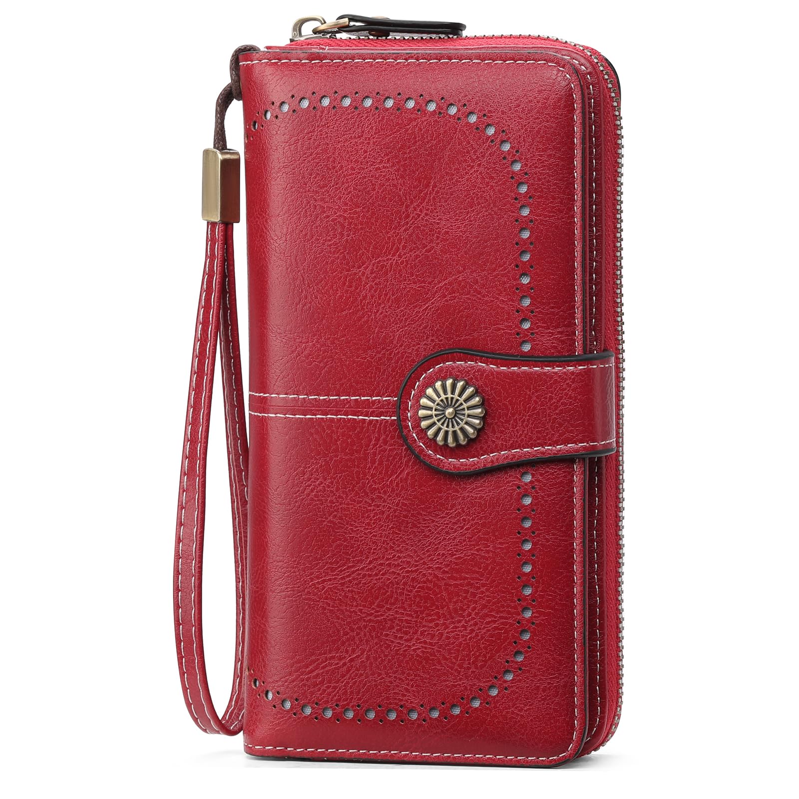 GOIACII WOMEN'S LARGE WALLET portafoglio donna A03-rosso RFID