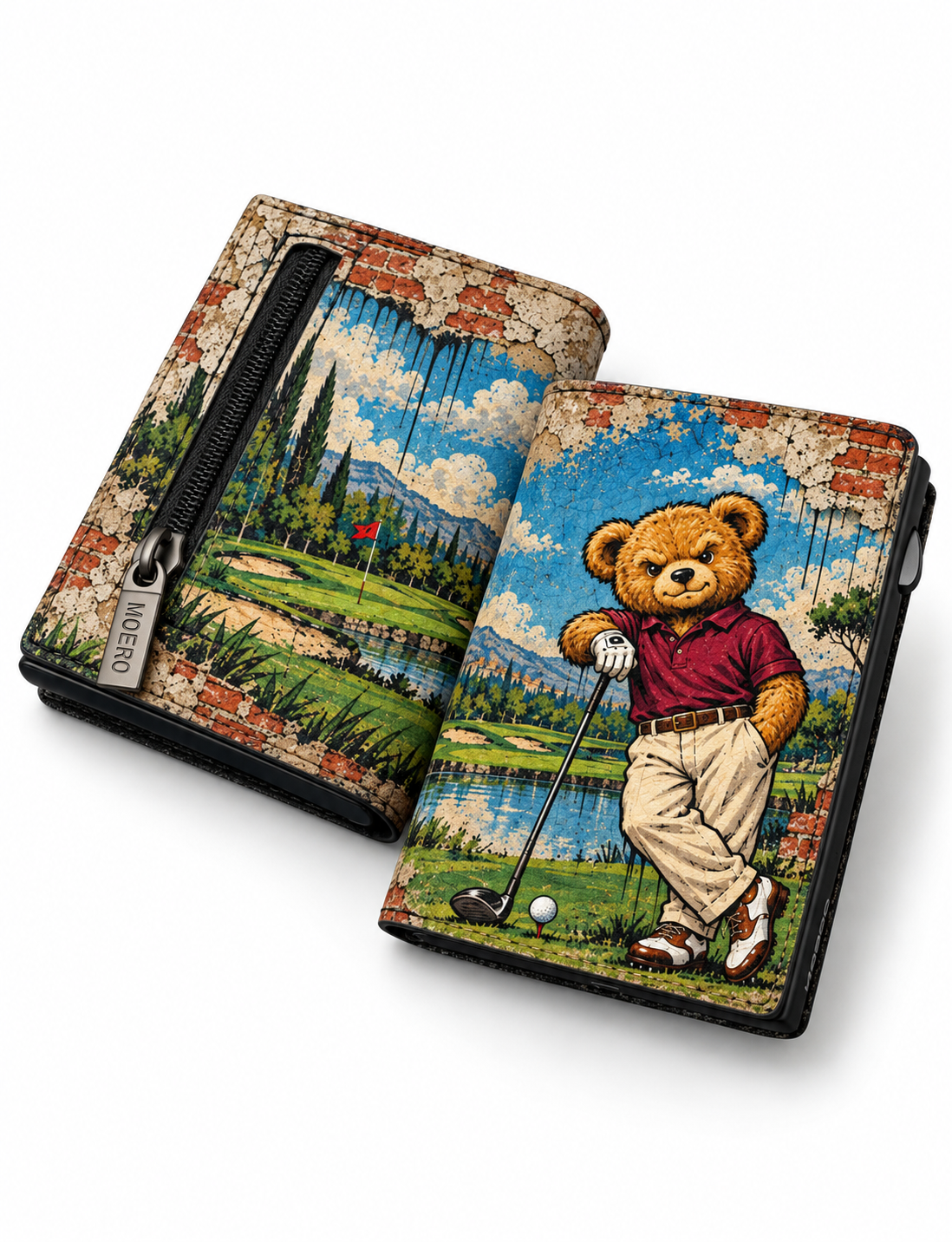 Moero Edizioni Speciali Teddy Golf portafoglio magnetico RFID