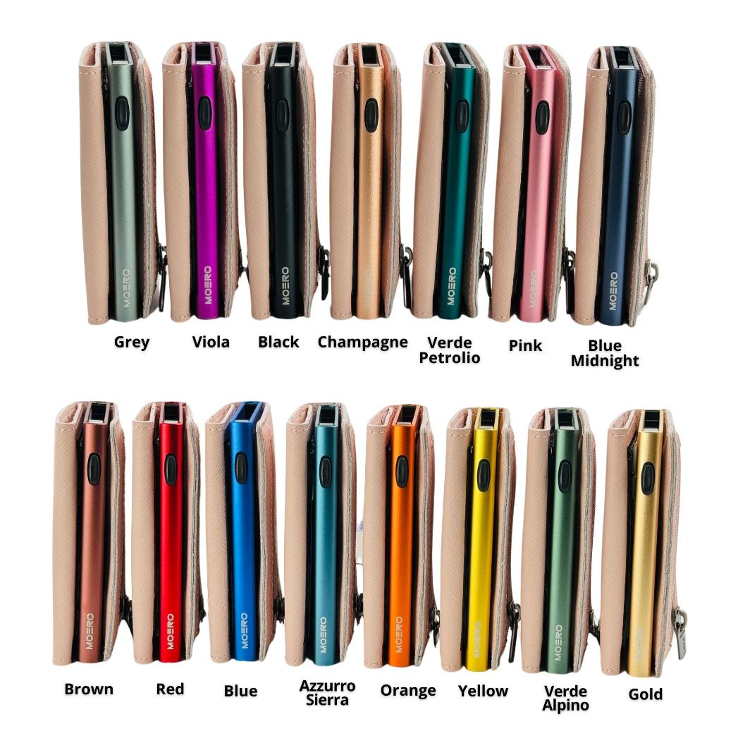 Moero Linea PRO PRO Zip Saffiano portafoglio rosa RFID