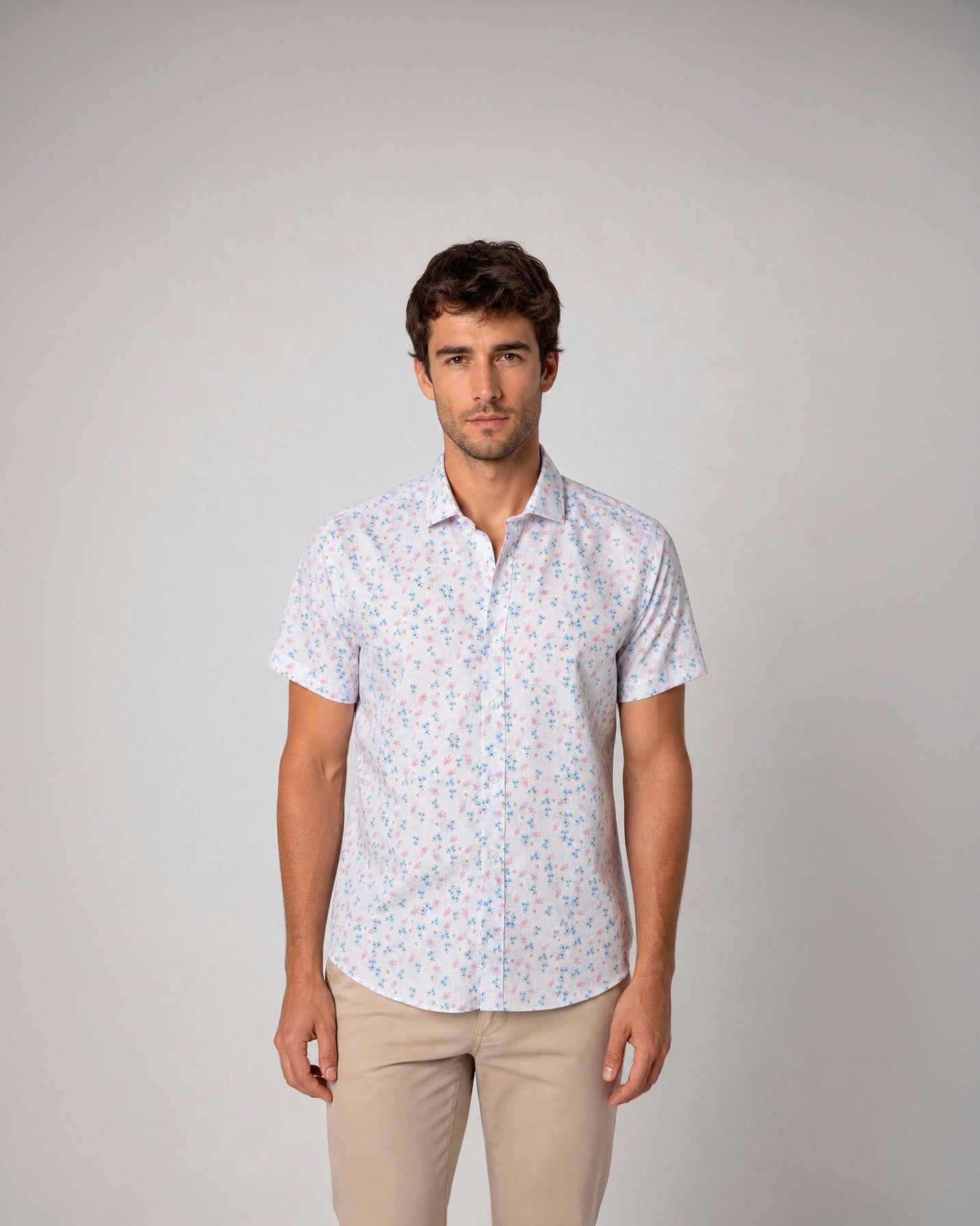 Miguel Bellido Camisas Camicia casual stampata in cotone taglia 2