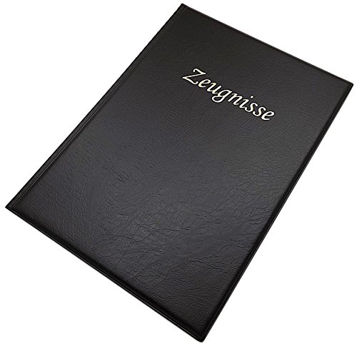 myledershop Ausweismappen portadocumenti 12 scomparti nero A4