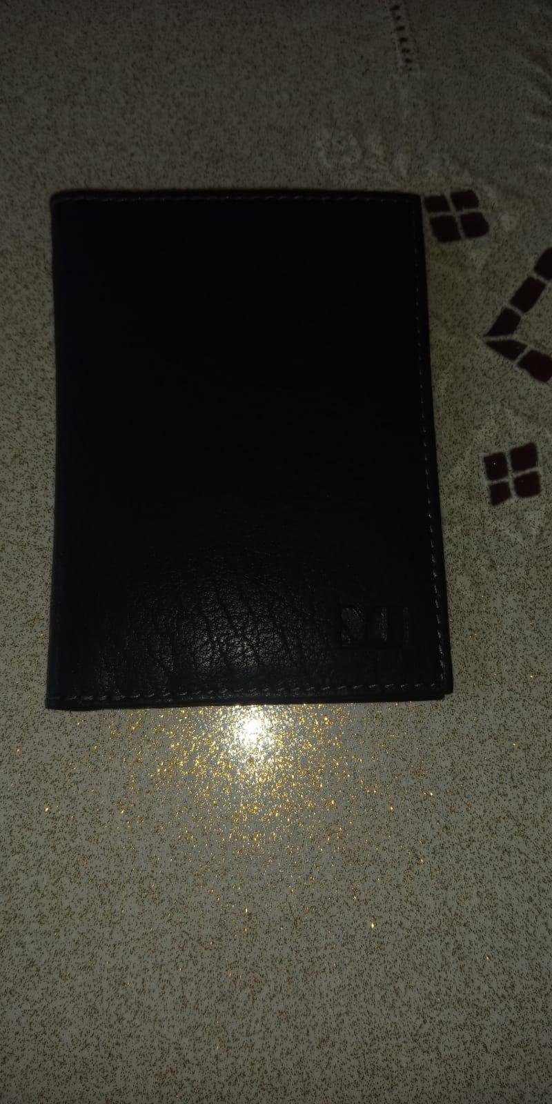 myledershop Karten- und Ausweisetuis portacarte nero RFID pelle di bufalo