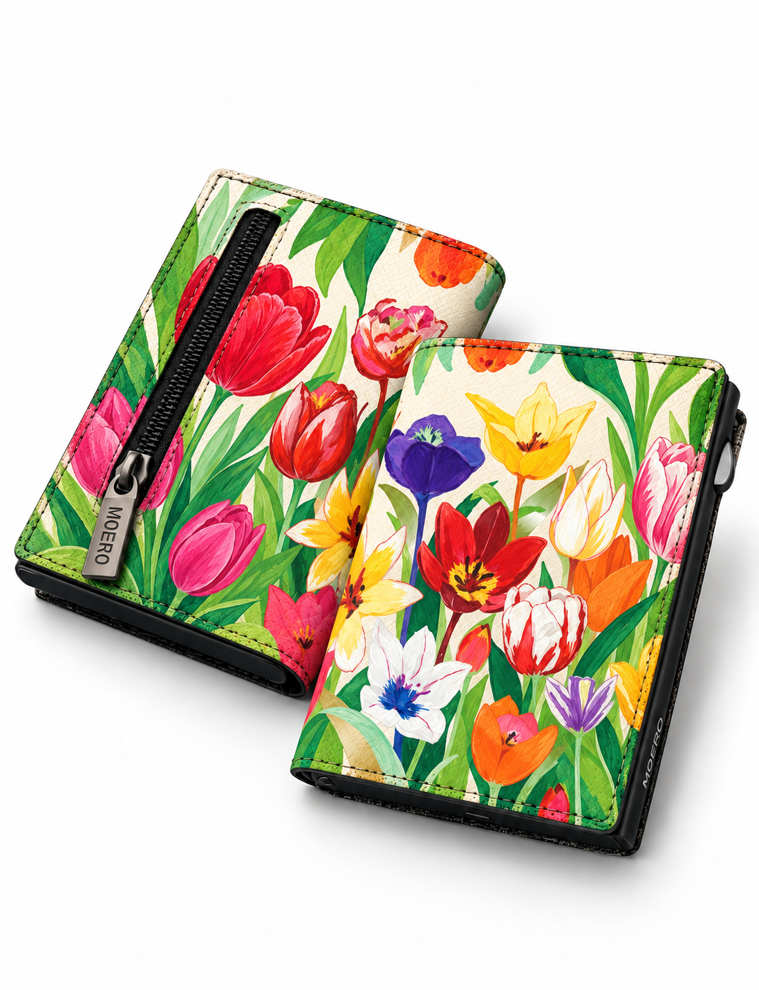 Moero Edizioni Speciali PRO Floral Tulipani di primavera portafoglio RFID