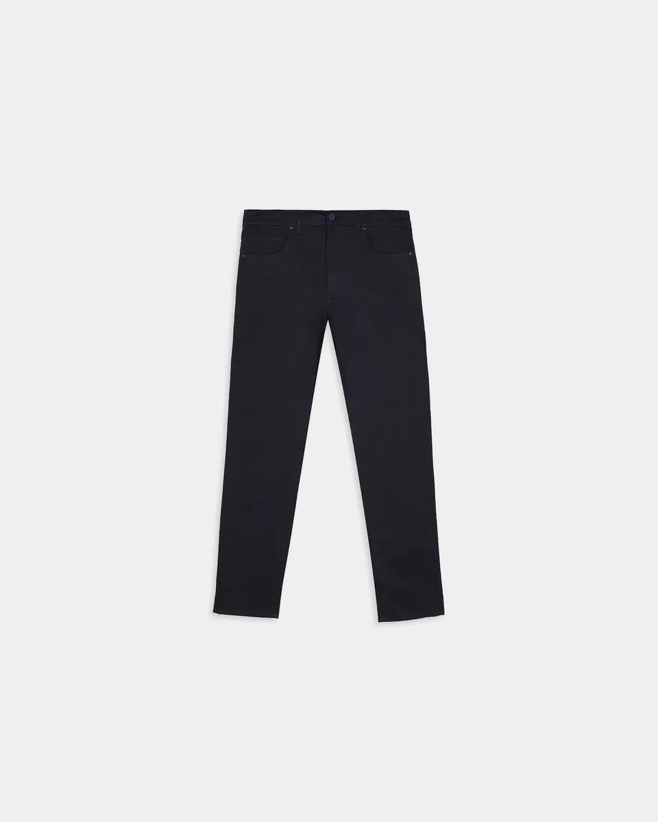 Miguel Bellido Pantalones pantalone casual 5 tasche blu in cotone elasticizzato